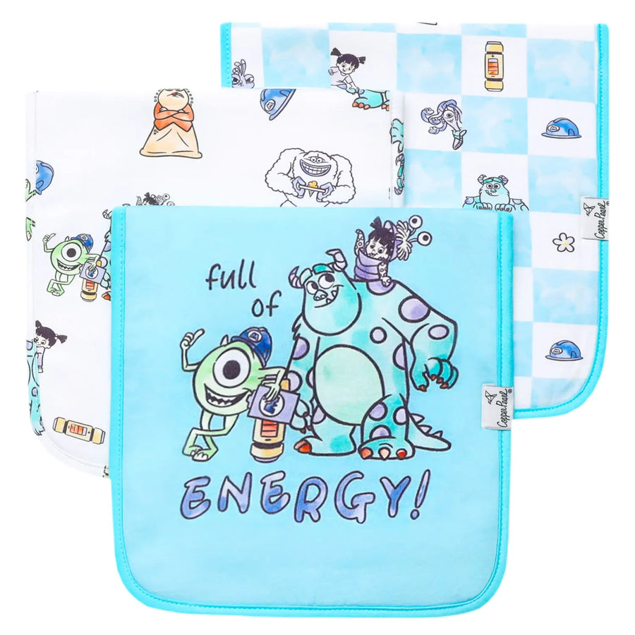 Burp Cloth in Monsters Inc Medley