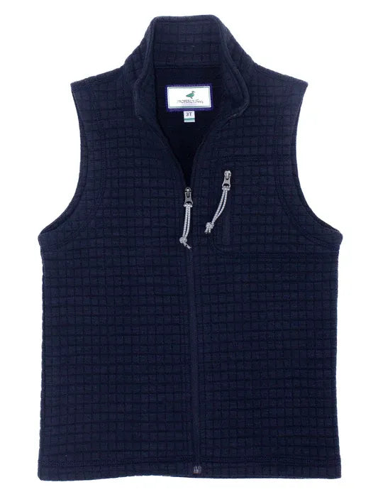 Boys Delta Vest in Navy