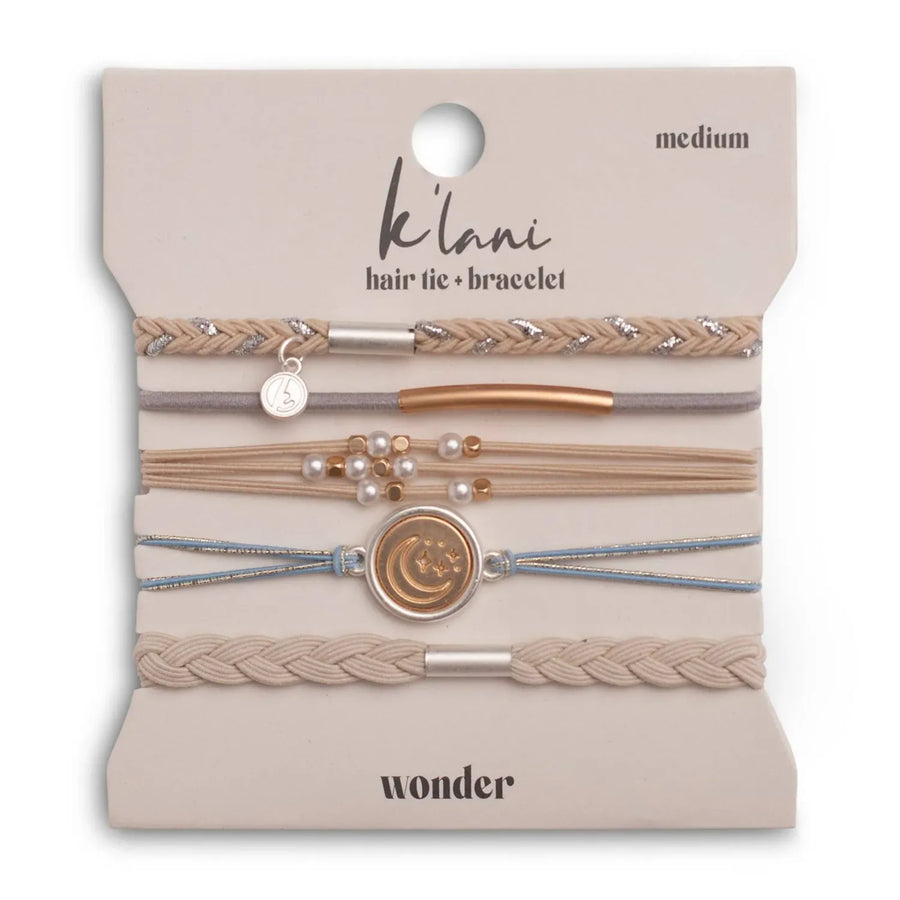 "Wonder" Soft Creams and Blues Bracelet