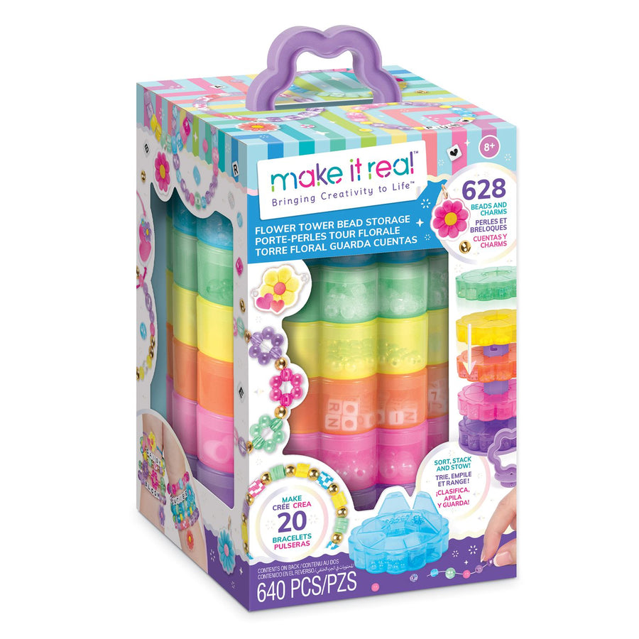 Flower Tower Bead Storage