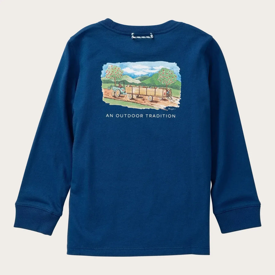 Boys Cotton Pocket Long Sleeve in Apple Picking