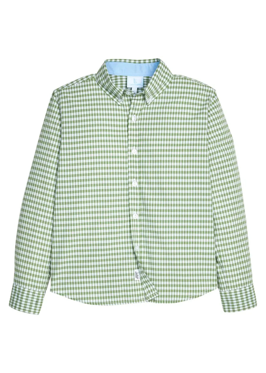 Button Down Shirt in Watercress Gingham