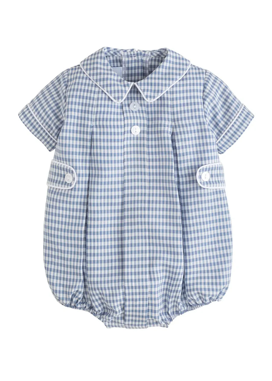 Davant Bubble in Gray Blue Gingham