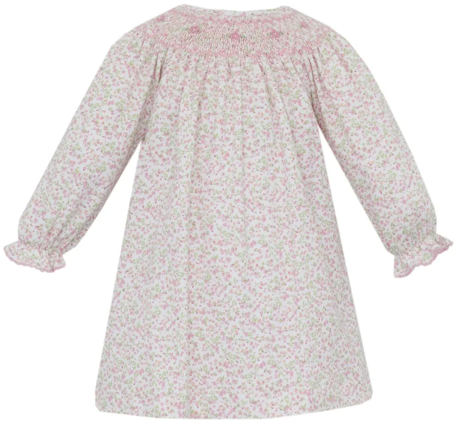 Harper Tiny Pink Knit Floral Bishop