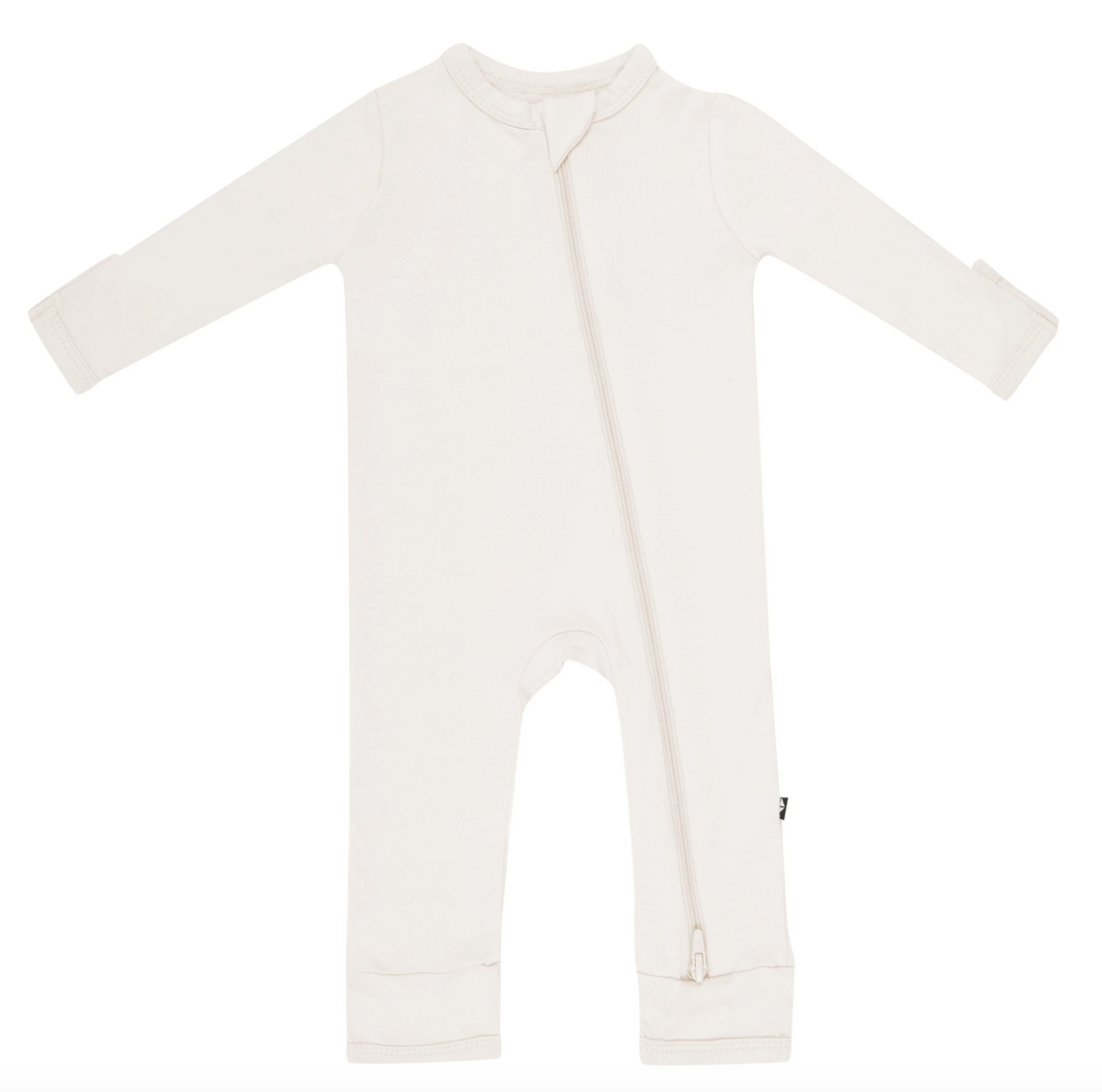 Zippered Romper in Oat