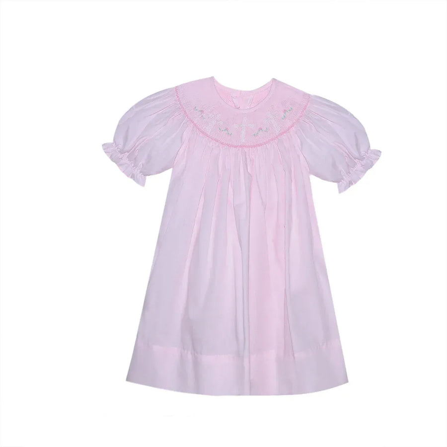 Pink Savannah Cross Bishop Dress