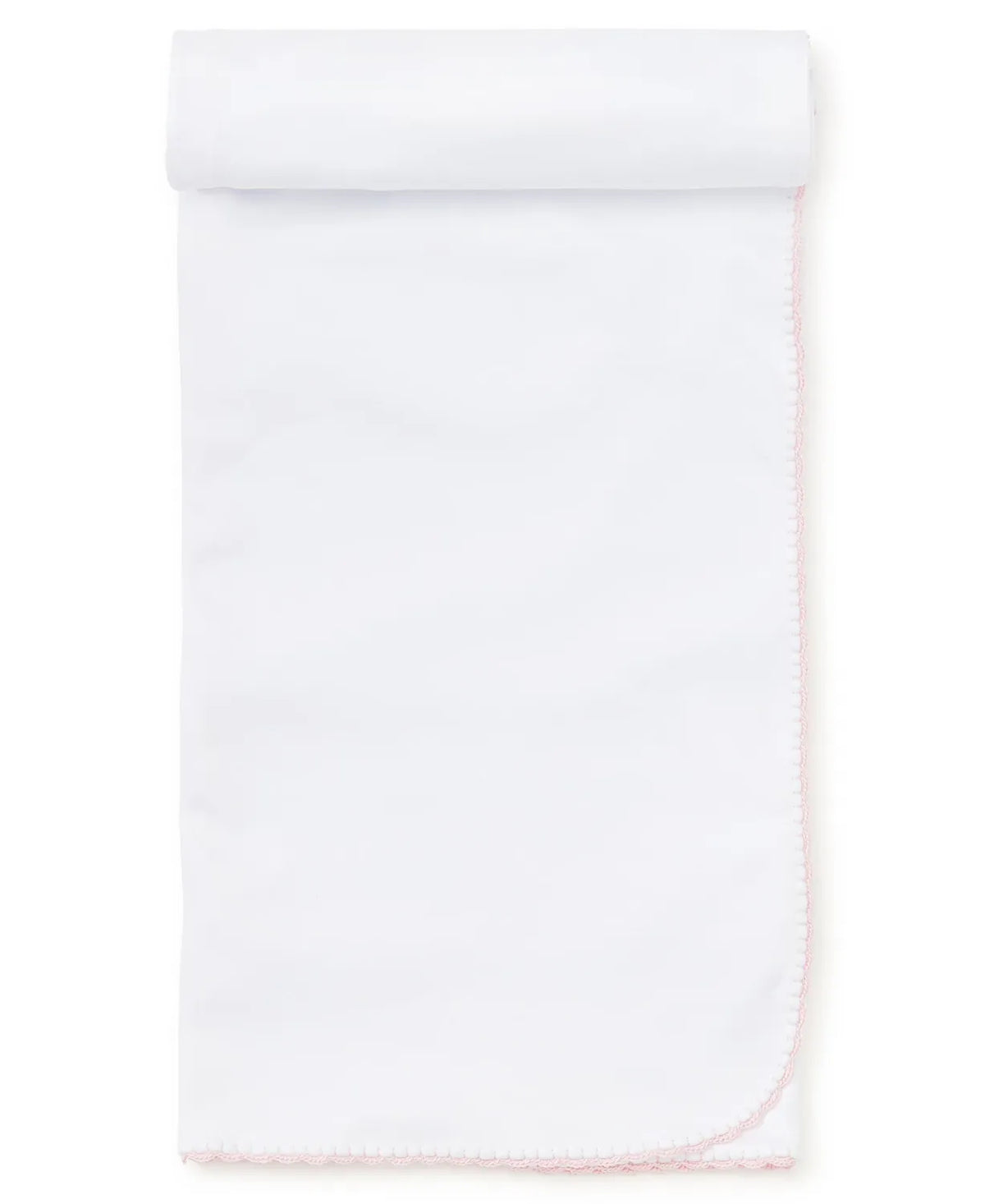 New Premier Basics Blanket in White/Pink
