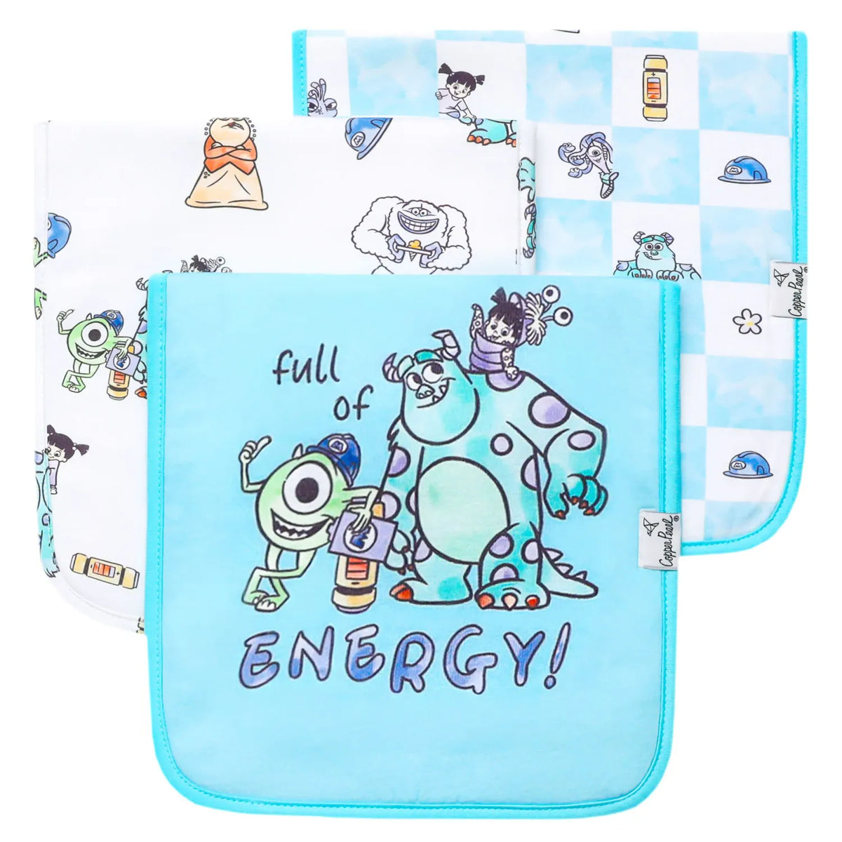 Burp Cloth in Monsters Inc Medley