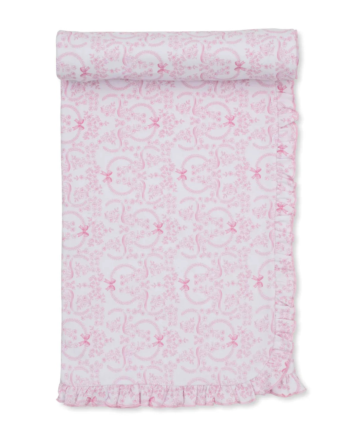 Delicate Blooming Bows Pink Blanket