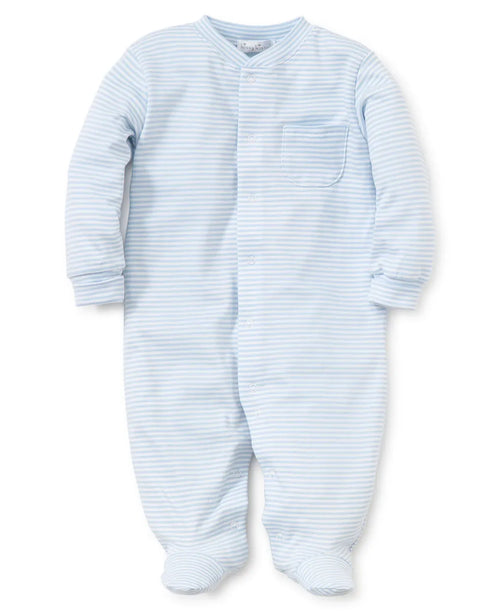 Blue Striped Footie