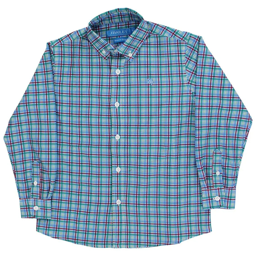 Performance Button Down Shirt in Cabin Plaid