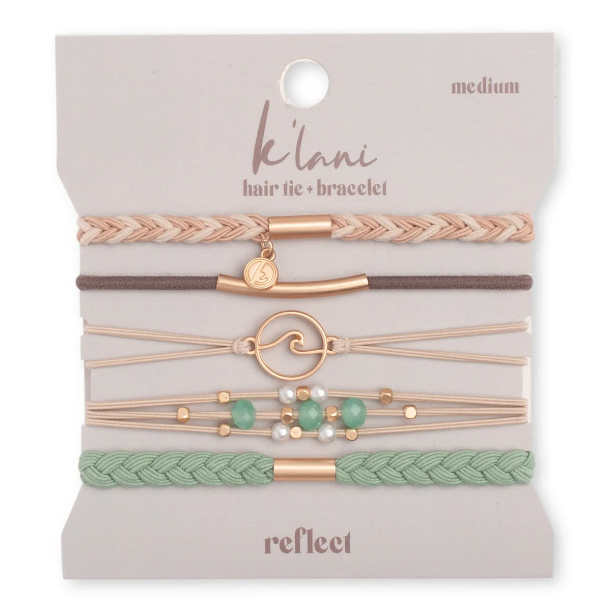 "Reflect" Gold Waves Bracelet