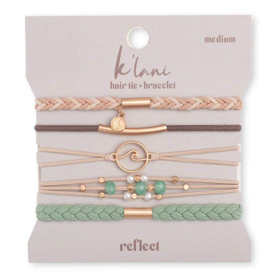 "Reflect" Gold Waves Bracelet