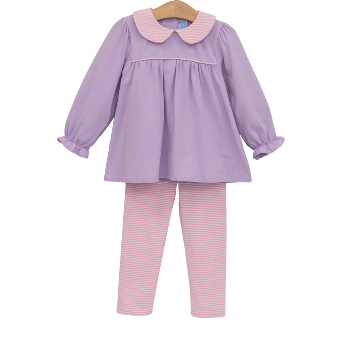 Pink Stripe/Lavender Pant Set