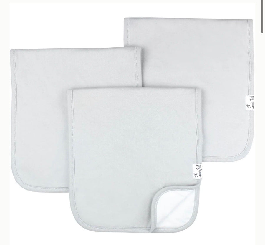 Grey Basics Burp Cloths