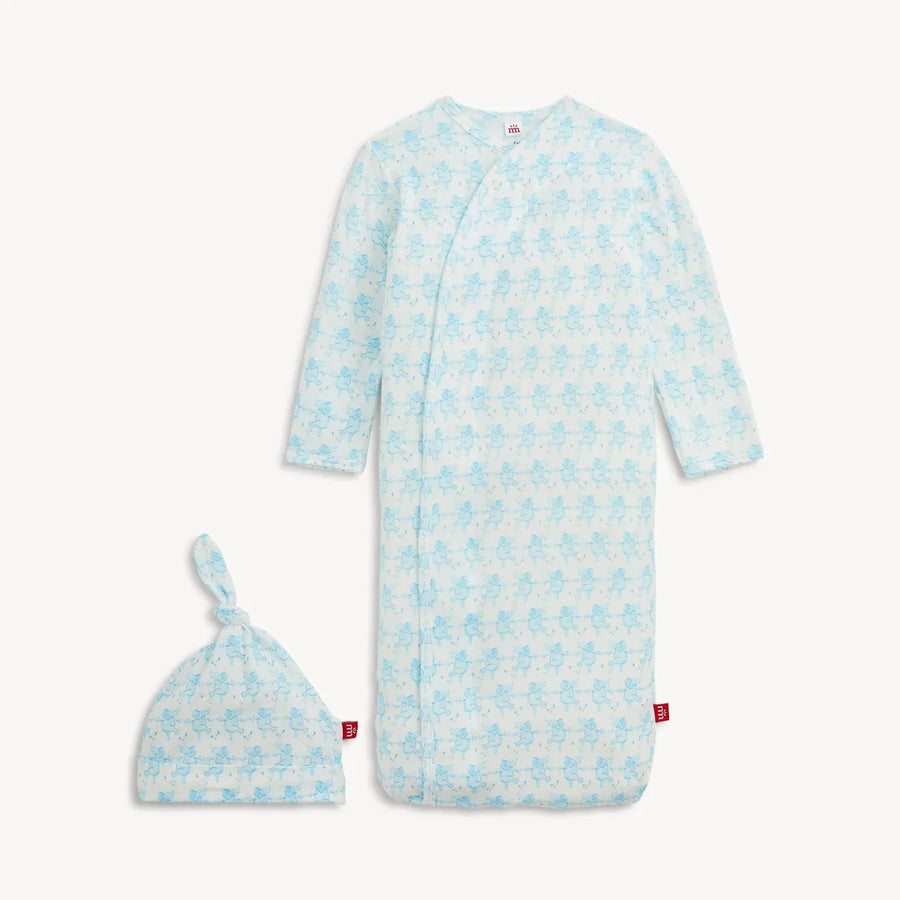 Trunkettes Blue Modal Gown + Hat Set
