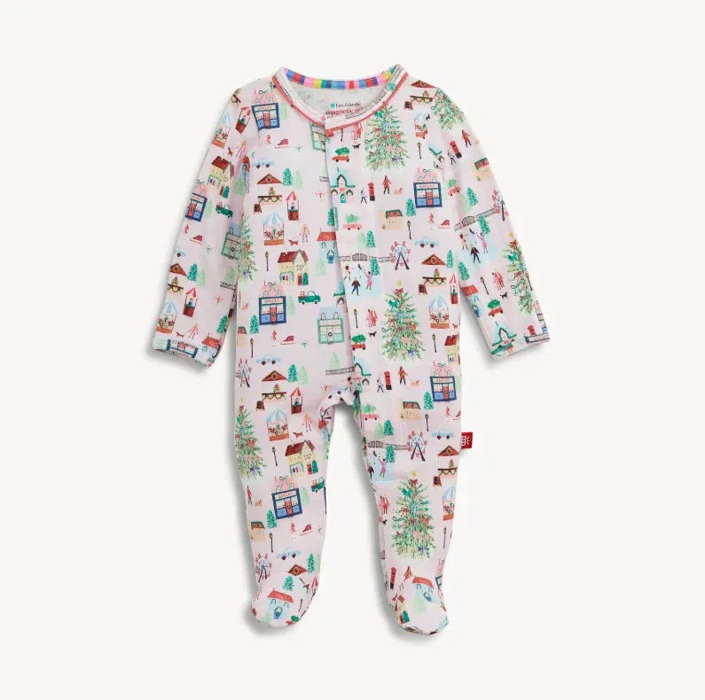 Winter Village Magnetic Modal Footie