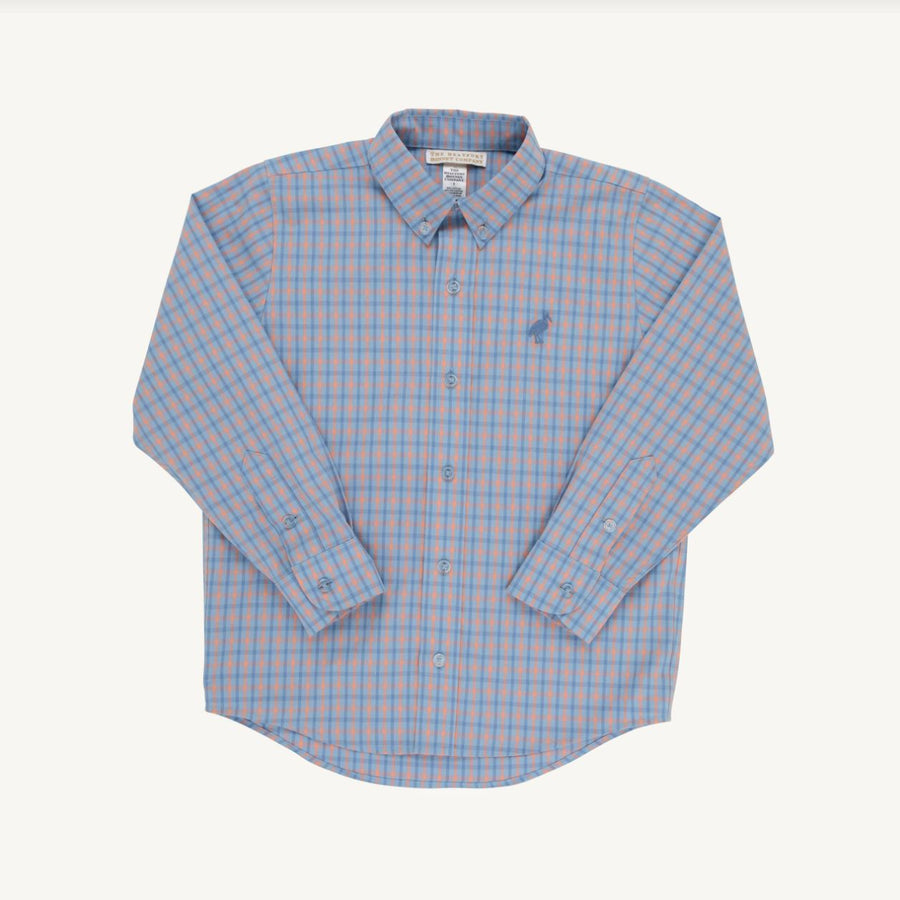 Dean's List Dress Shirt in Wheaton Windowpane/Nantucket Navy