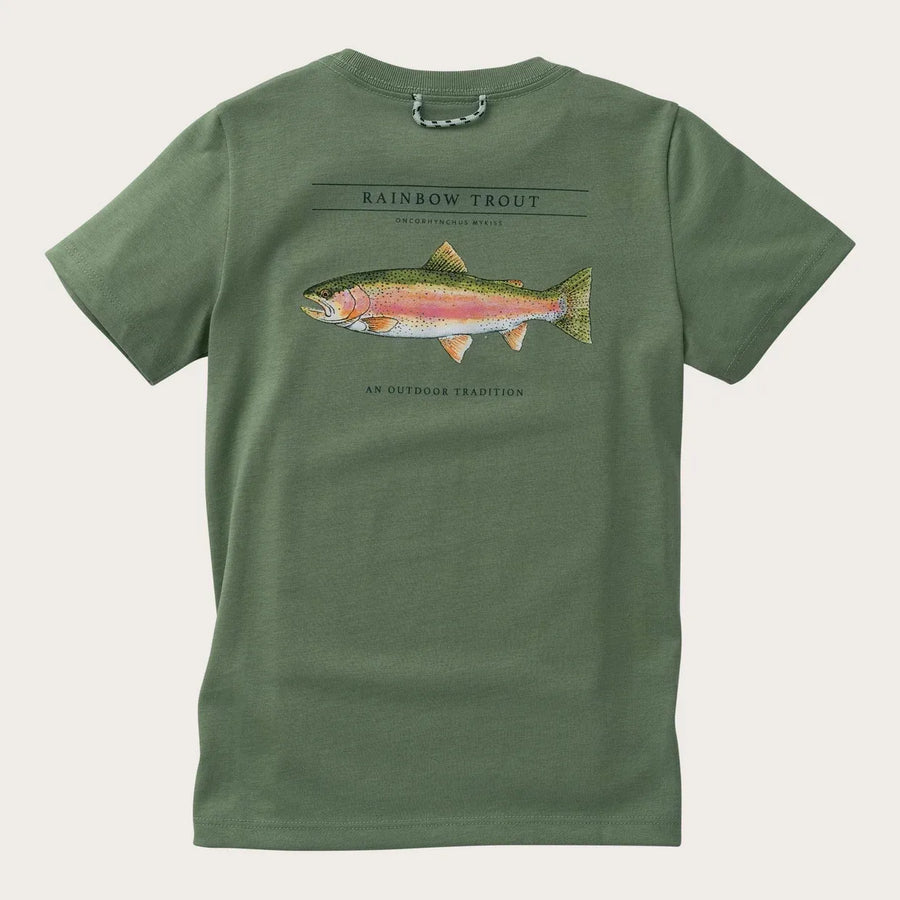 Boys Cotton Short Sleeve in Rainbow Trout