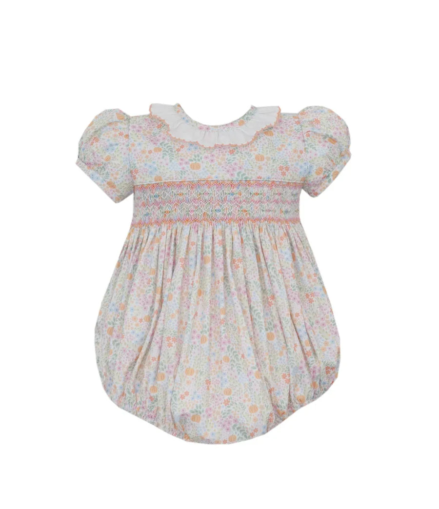 Pumpkin Print in Multicolor Floral Bubble