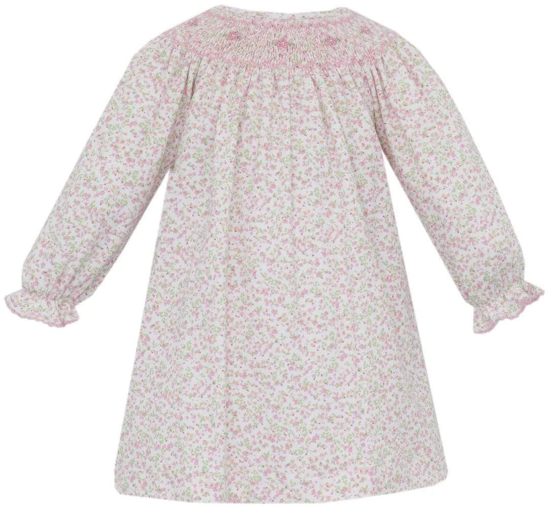 Harper Tiny Pink Knit Floral Bishop